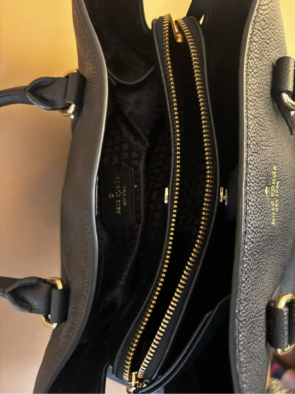 kate spade New York Black Pebbled Leather Satchel